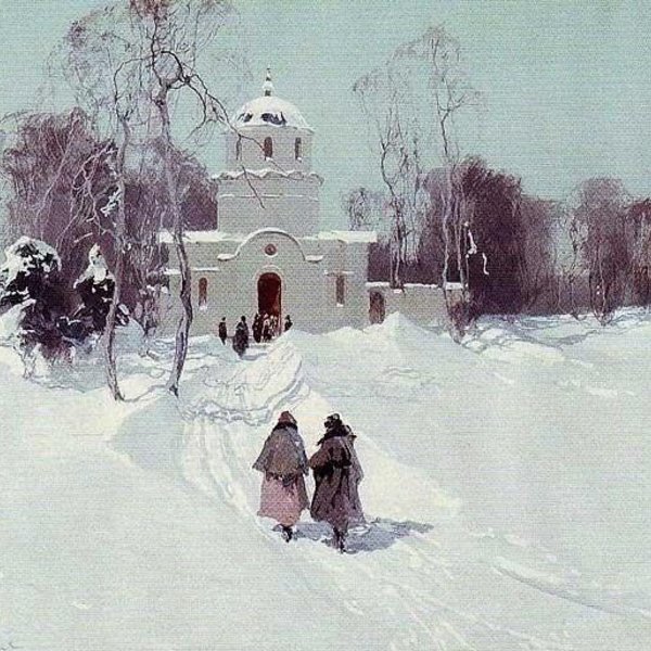Зима в картинах Степана Федоровича Колесникова