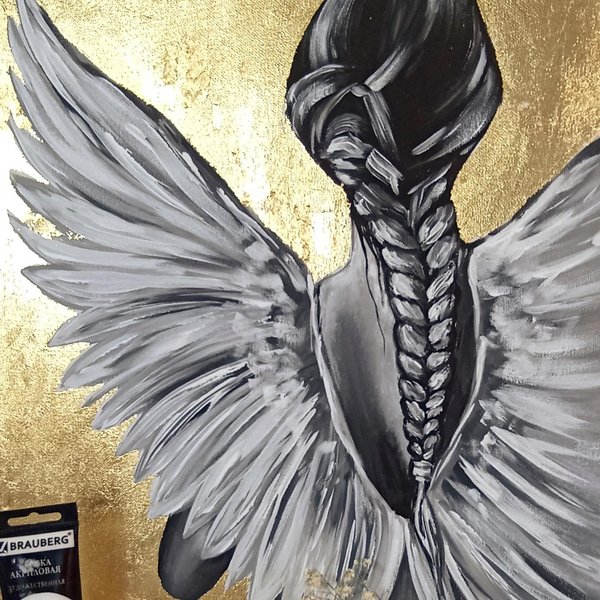 Мастер-класс по акриловой живописи «Ангел»